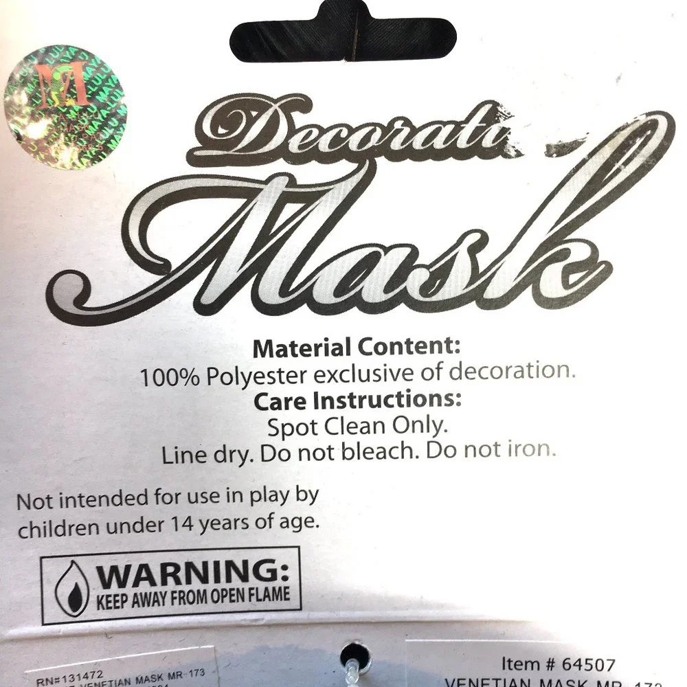 Venetian Masquerade Mask NWT NOS